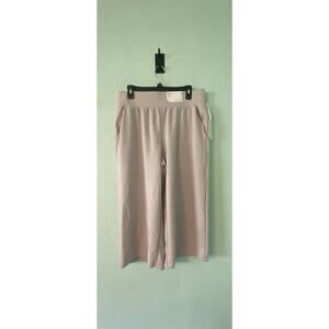 Stylus Silver Grey Women's Wide Leg Capri Pants Size Large